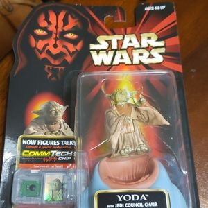 Star Wars Yoda with Jedi Council Chair Hasbro 1998